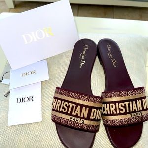 Authentic Christian Dior Dway Slides